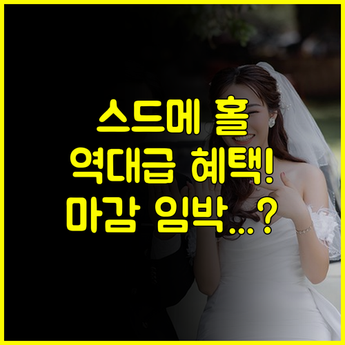 동탄 웨딩박람회 일정 장소 혜택 2025 스드메 홀 최저가 총정리