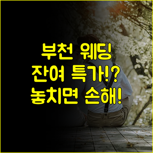 2025 부천 웨딩박람회 일정 스드메 혼수 웨딩홀 잔여 타임 특가