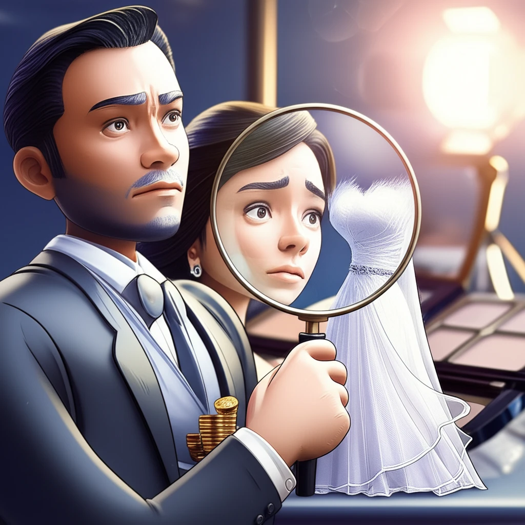 웨딩 계약 상담 모습