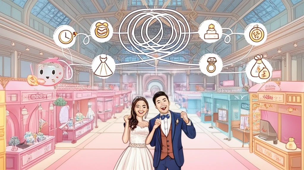 대구 웨딩박람회 현장에서 상담을 받는 예비부부 이미지