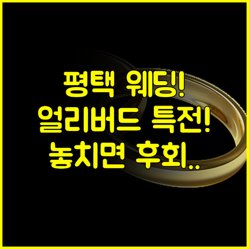 2025 평택 웨딩박람회 일정 얼리버드 스드메 파격 특전 미리보기