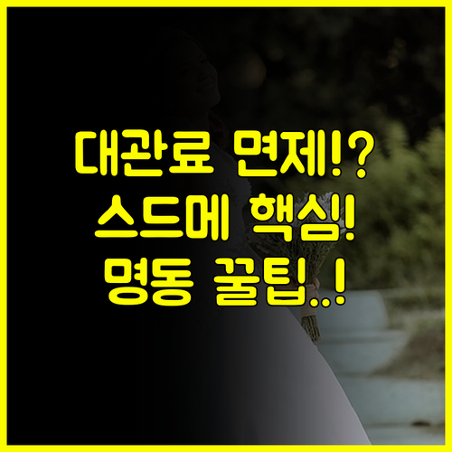 명동 결혼박람회 파격 특전 스드메부터 웨딩홀 대관료 면제까지 모두 잡는 법