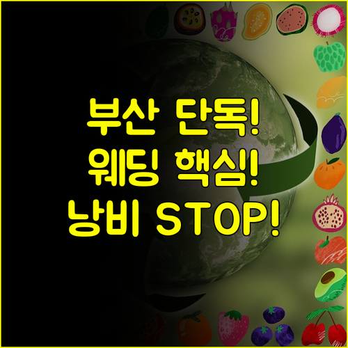 낭비 없는 결혼식 설계 부산 결혼박람회 단독 혜택 모두 공개