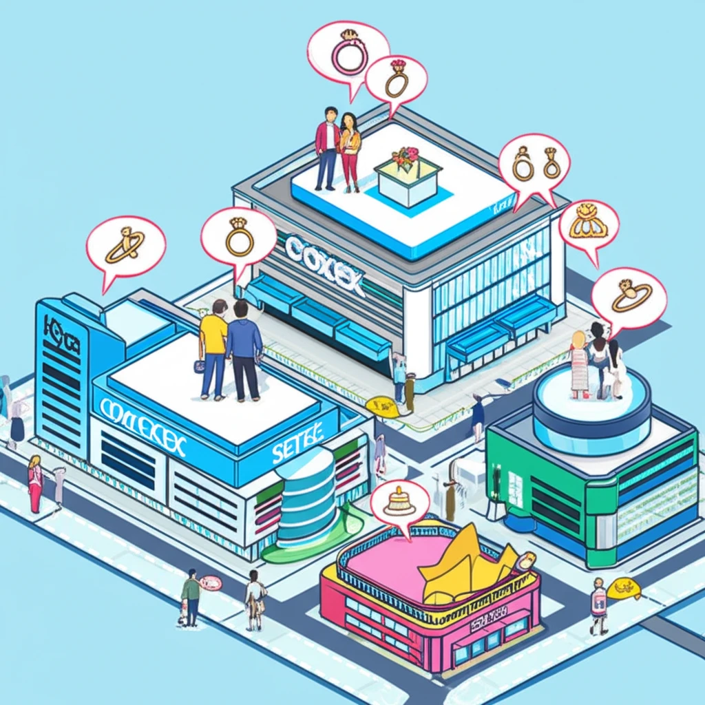 웨딩홀 및 스드메 업체 부스 이미지