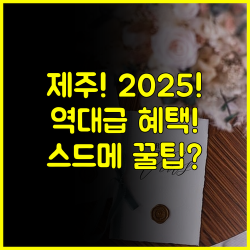 제주 웨딩박람회 2025 일정 공개 역대급 스드메 할인 혜택 총정리