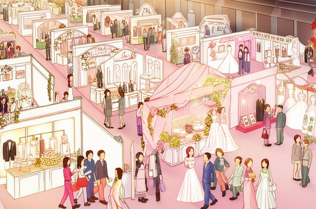 서울 대형 웨딩박람회 현장 이미지